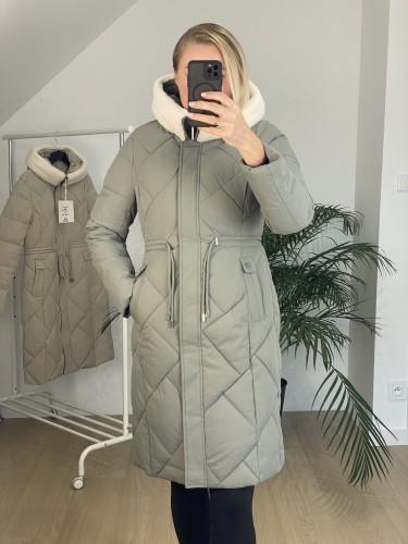 Płaszcz zimowy CASIE miętowy