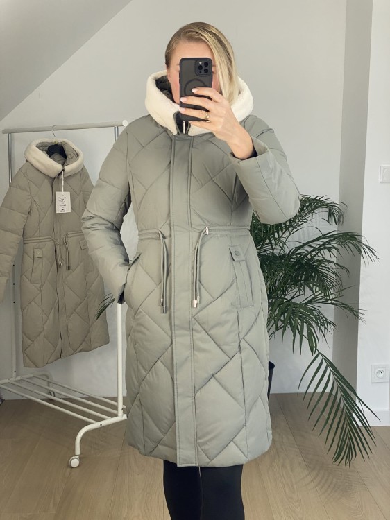 Płaszcz zimowy CASIE miętowy