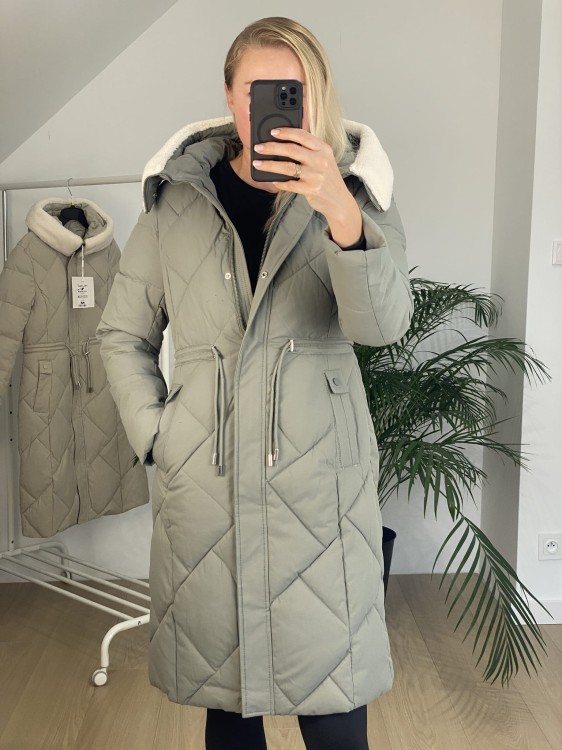 Płaszcz zimowy CASIE miętowy