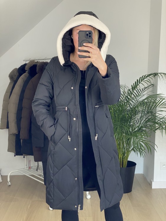 Płaszcz zimowy CASIE czarny