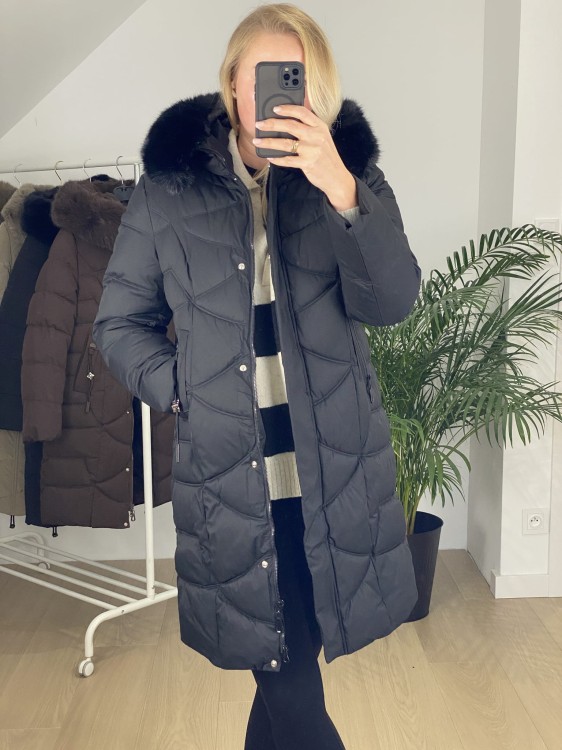 Płaszcz zimowy Roseline czarny