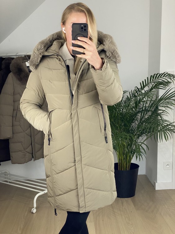 Płaszcz zimowy ROSE beż