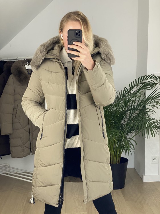 Płaszcz zimowy ROSE beż