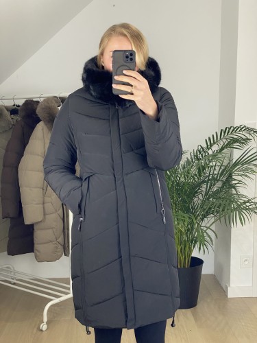 Płaszcz zimowy ROSE czarny