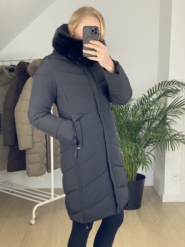 Płaszcz zimowy ROSE czarny