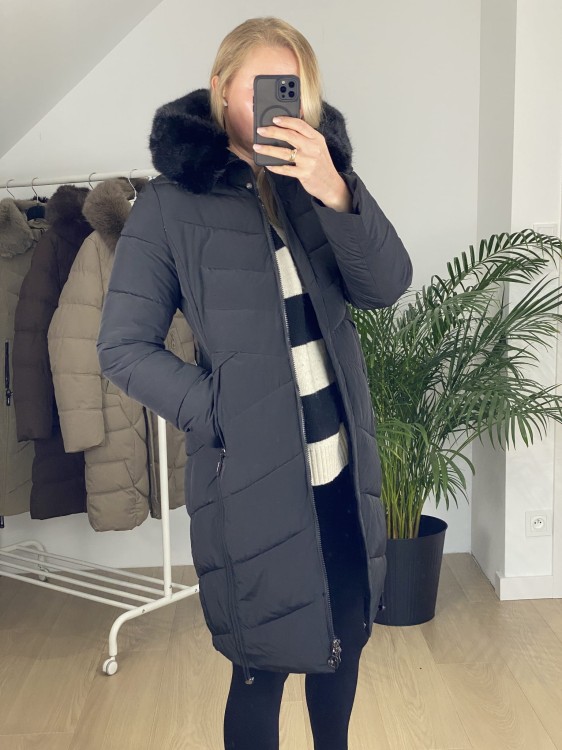 Płaszcz zimowy ROSE czarny