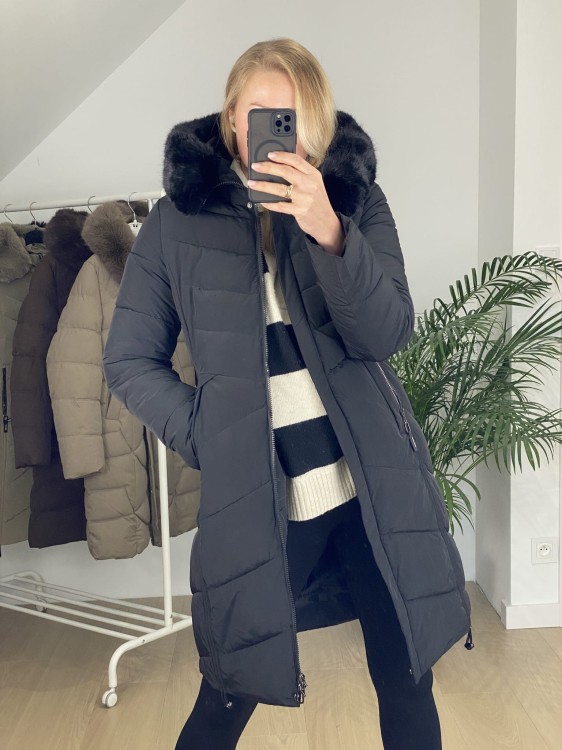 Płaszcz zimowy ROSE czarny