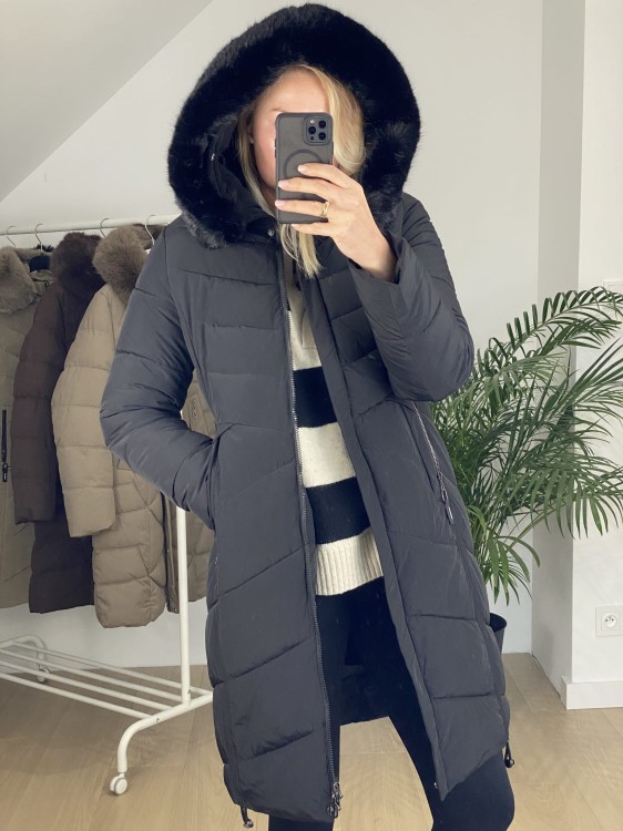 Płaszcz zimowy ROSE czarny