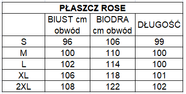 Płaszcz zimowy ROSE czarny