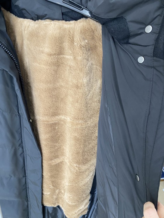 Długi płaszcz zimowy ADELINE czarny