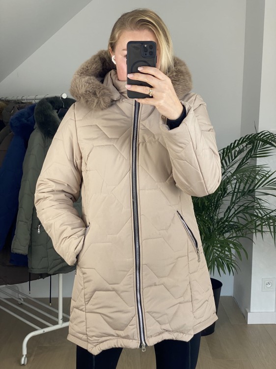 Kurtka zimowa Swesta beżowa