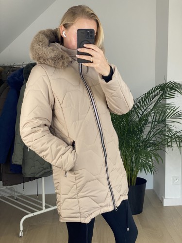 Kurtka zimowa Swesta beżowa