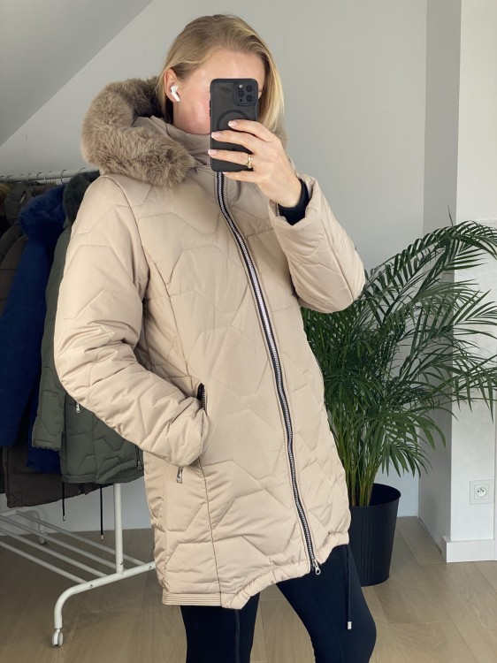 Kurtka zimowa Swesta beżowa