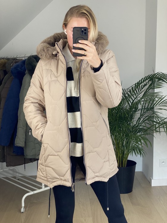 Kurtka zimowa Swesta beżowa