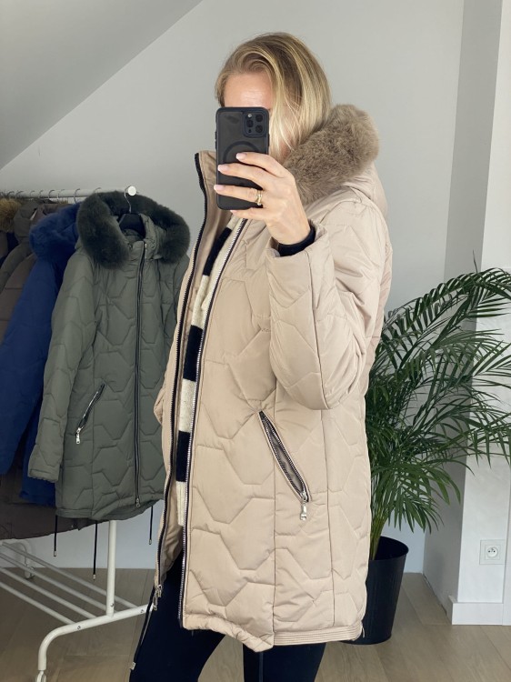 Kurtka zimowa Swesta beżowa