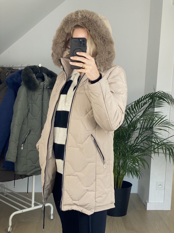 Kurtka zimowa Swesta beżowa