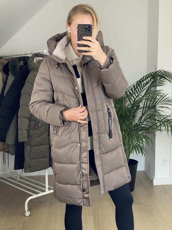 Płaszcz zimowy Groszek brązowy