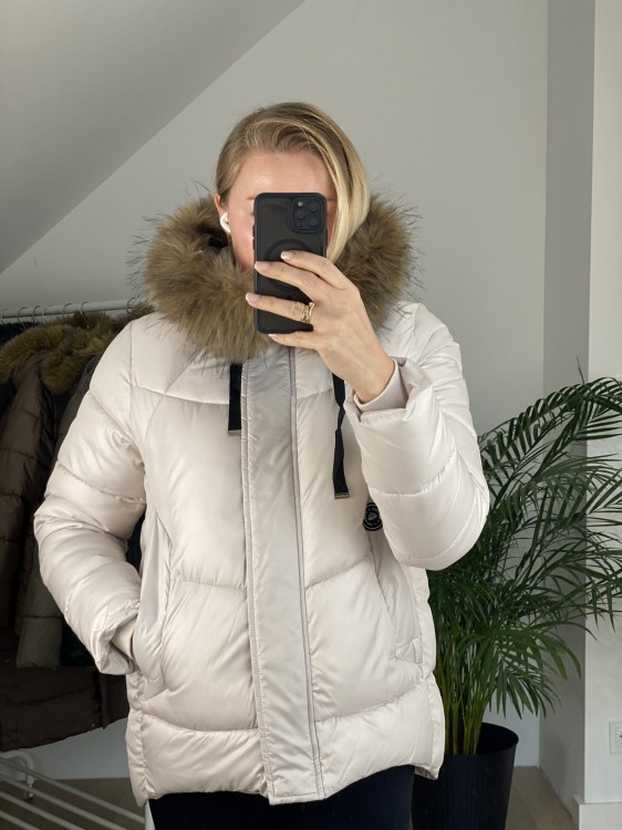 Kurtka zimowa Zelia kremowa