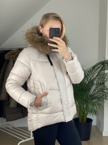 Kurtka zimowa Zelia kremowa