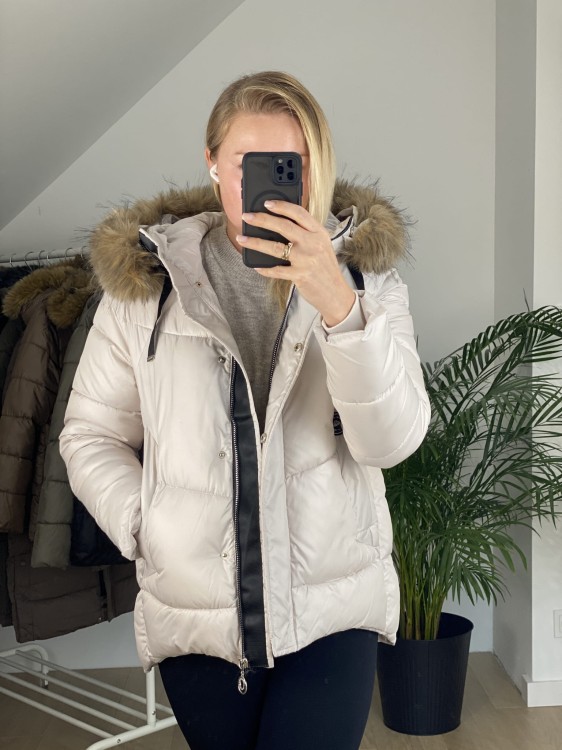 Kurtka zimowa Zelia kremowa