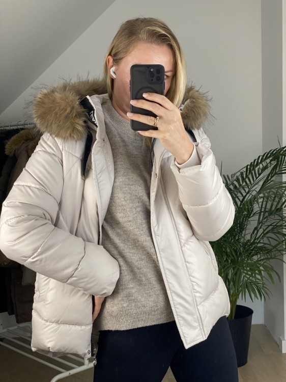 Kurtka zimowa Zelia kremowa