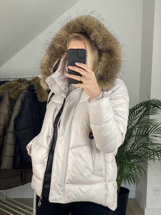 Kurtka zimowa Zelia kremowa