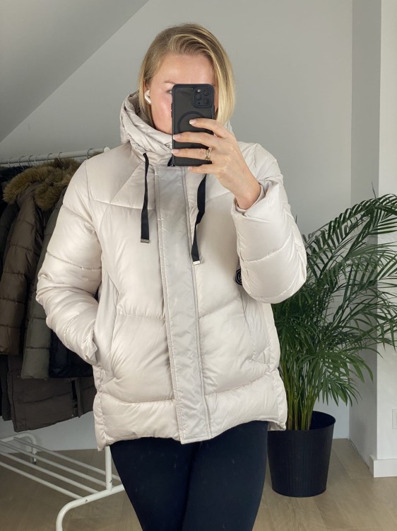 Kurtka zimowa Zelia kremowa