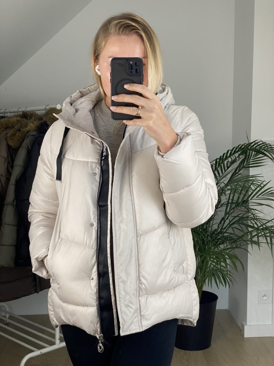 Kurtka zimowa Zelia kremowa