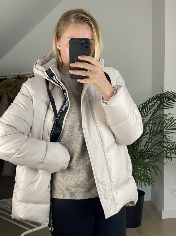 Kurtka zimowa Zelia kremowa